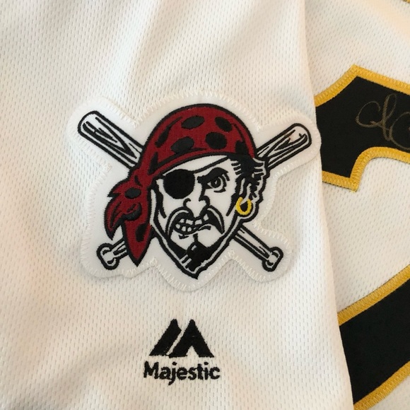 NWT❗️Hand Signed Pittsburgh Pirates Majestic official game jersey - Picture 2 of 10